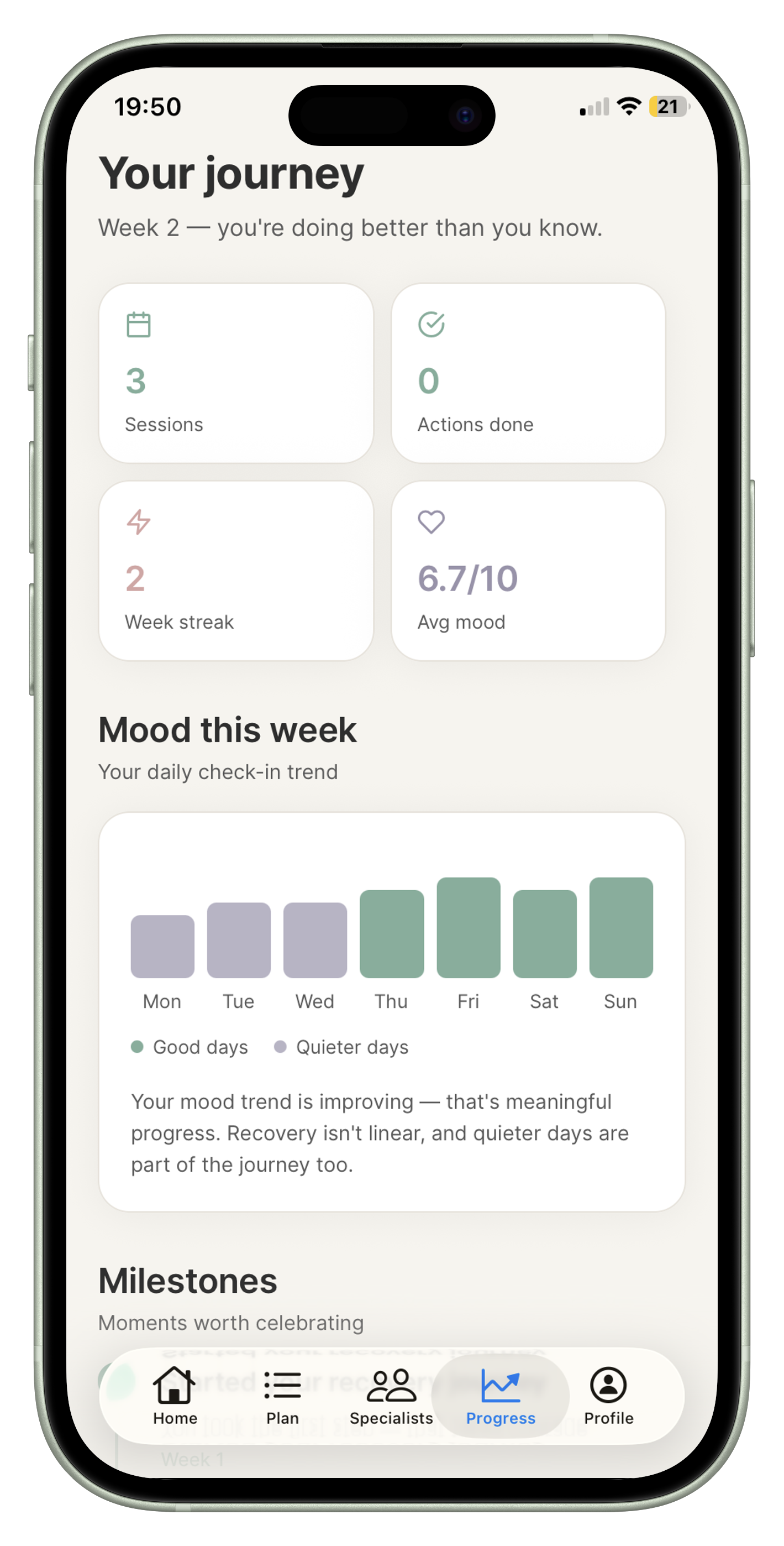 Progress tracking